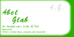 abel glab business card